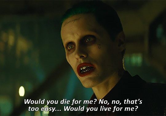 joker asked harley if she would live for him